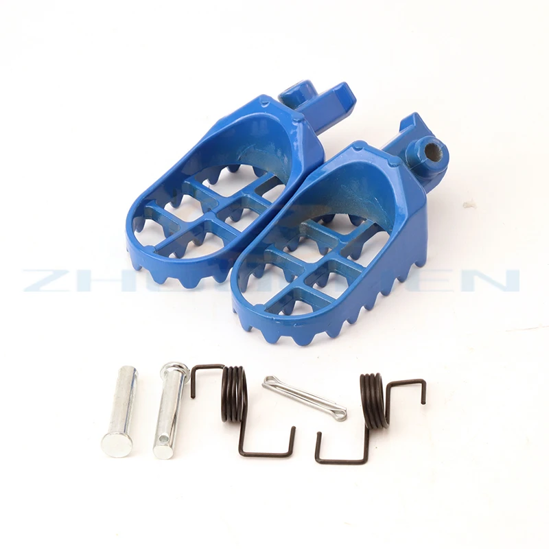 

Blue and black Aluminum Foot Pegs Rest Footrest For Yamaha PW50 PW80 PW 50 80 TW200 TTR90 TTR90E Motor Dirt Bike