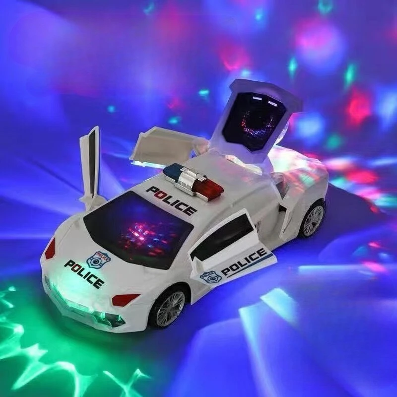 

Исканный электрический универсальный полицейский автомобиль, гоночный автомобиль с деформацией на 360 градусов и вращением, детская игрушечная машинка