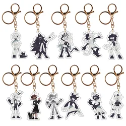 Fundamental Paper Education Acrylic Keychains Kids Cartoon Cute Keyring Anime Fashion Jewelry Pendant Creative Key Chain Gifts