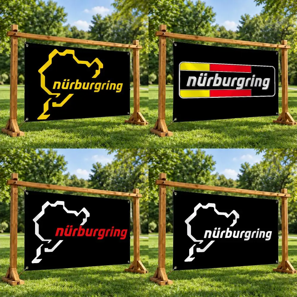 N-nurburgrings Car Flags Soft Skin-friendly Durable Tapestry Outdoor Party Home Living Room Bedroom Decoration