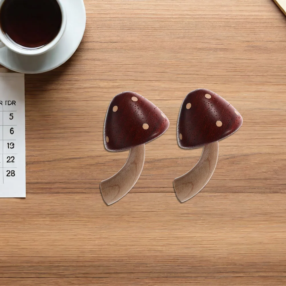 

2pcs Mushroom Fridge Magnets Unique Decorative Refrigerator Stickers Cute Magnet For Kitchen Office Whiteboard