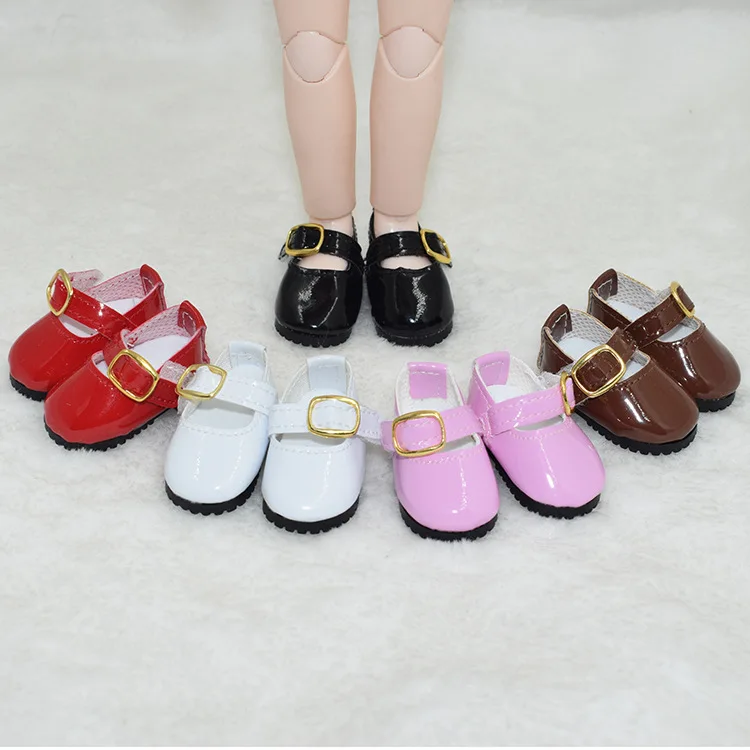 30cm Doll Shoes Length 4.5CM Princess Leather Shoes 1/6 BJD Doll Shoes Doll Accessories Girl Kids Toy Gift