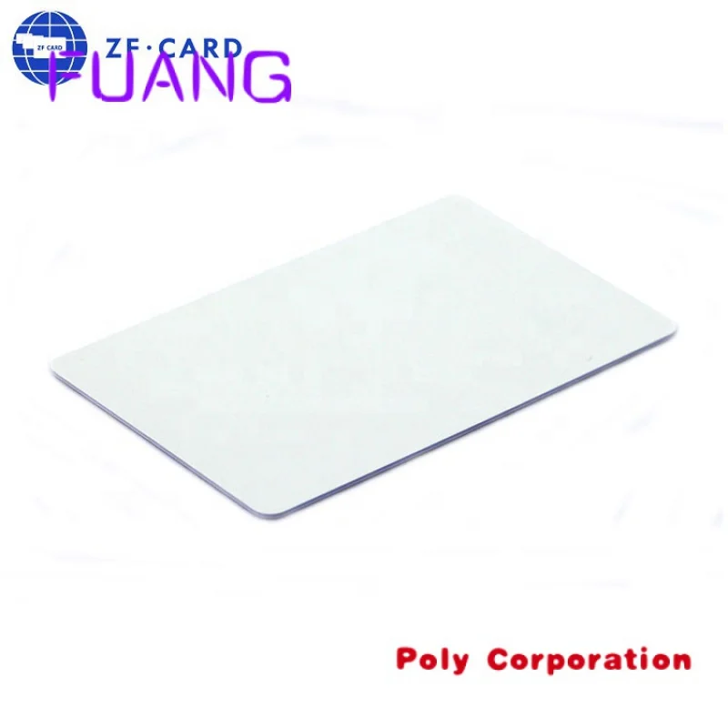 Cartão branco imprimível do PVC do tamanho padrão CR80