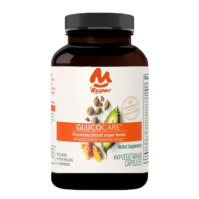 GlucoCare contains bitter gourd and gymnastics to support blood sugar, 60 capsules, 626 milligrams, 30 day supply