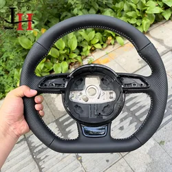 For Audi A3 A4 A5 S5 Q3 Q5 SQ5  fully perforated steering wheel flat bottom steering wheel campaign