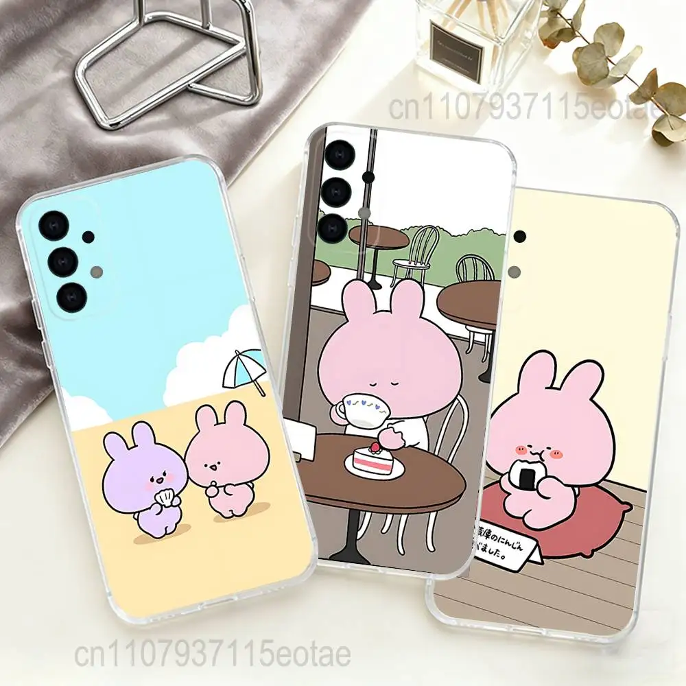 

Cartoon CUTE A-Asamimichan Transparent TPU Case for Samsung S21,S24,S30,S23,S25,S22,S20,S10,5G,FE,PIus,Lite,Ultra