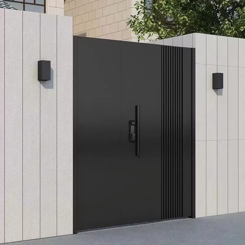 for Aluminum Alloy Courtyard Door Outdoor Garden Stainless Steel Villa Country Bed and Breakfast Yard Art Entrance Gate