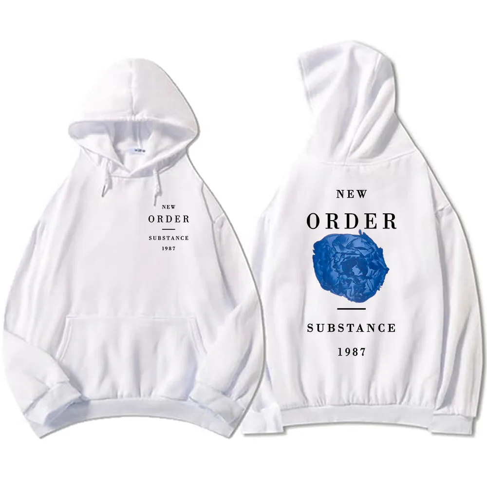 Band New Order Substance 1987 Hoodies Streetwear Hip Hop Men/Women Clothes Winter Fleece Long Sleeve Hooded Sweatshirts Print