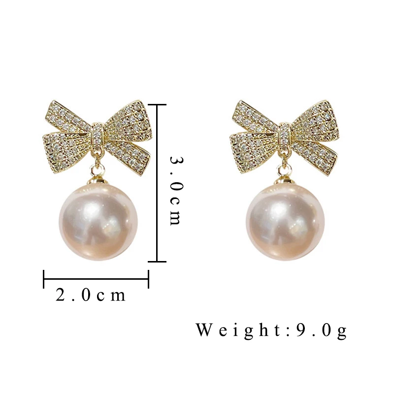 Women's Elegant Imitation Pearl Drop Earrings