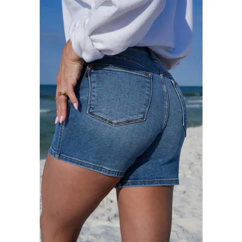 Waed متوسط الطول orts أزرق مزدوج أزرق سراويل تقليدية للرجال منتصف الخصر نسيج PVC مادة أخرى orts للرجال في منتصف العمر