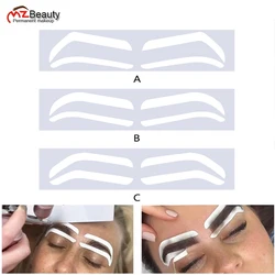 Eyebrow Design Stencil Eyebrow Tint Airbrush Auxiliary Sticker Brow Shapping Microbalding Drawing Desgin Tools Tattoo Supplies