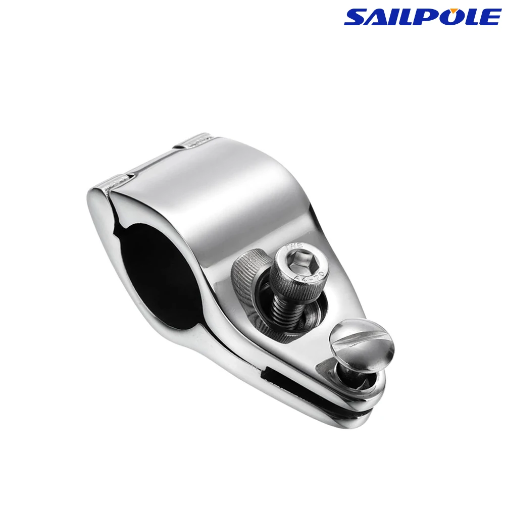 Zaciski rurowe ze stali nierdzewnej 316 do łodzi Bimini Top Hinged 20mm 22mm 25mm 30mm 32mm Jaw Slide Marine z opcją śruby sworzniowej