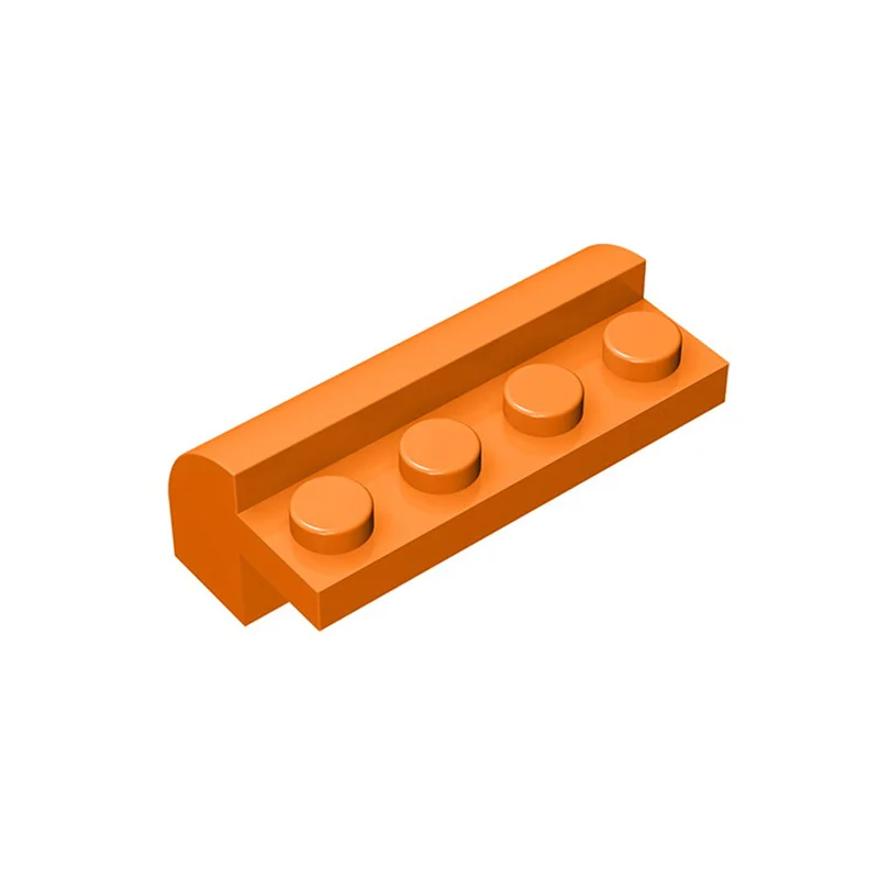 MOC 10 قطعة المنحدر المنحني 6081 اللبنات 2x4x1 1/3 مع 4 ترصيع راحة الطوب ألعاب تعليمية الأطفال هدية عيد ميلاد طفل