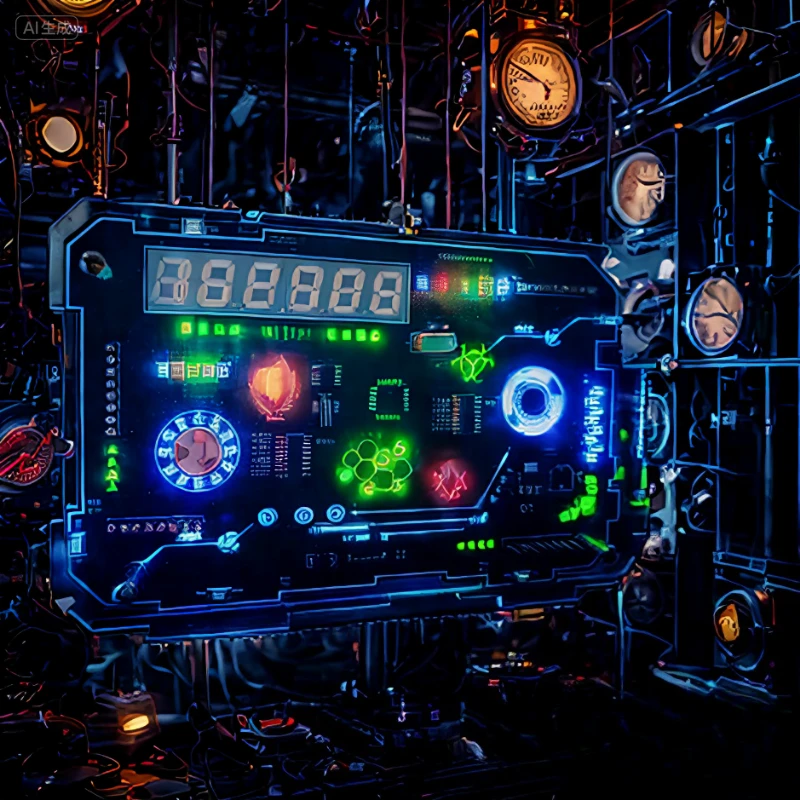 

E-sports RGB LED Nixie Fluorescent Tube Clock Digital Table Display