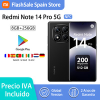 Xiaomi Redmi Note 14 Pro 5G NFC smartphone MediaTek dimension 7300-Ultra AMOLED screen 6,67 1,5 K 120 Hz 5110 mAh 200 MP camera,Charger Not Included