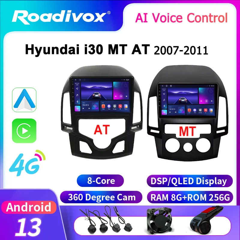 

Автомагнитола roadivox, Android, для Hyundai i30 MT AT 2007 2011, стерео, GPS-навигация, видео, мультимедийный плеер, магнитофон, 2din