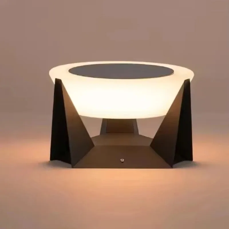 

Solar Garden Outdoor Lamp Post Headlights Villa Doorpost Lawn Light Outdoor Waterproof Light Garden