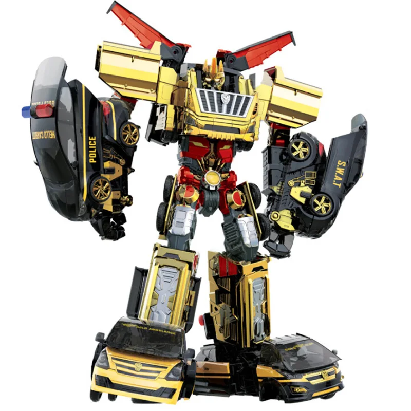 5 IN 1 Carbot Safari Saver Transformatie Robot naar Auto Speelgoed Actiefiguren Penta Storm Model Vervorming Auto Speelgoed Cadeau