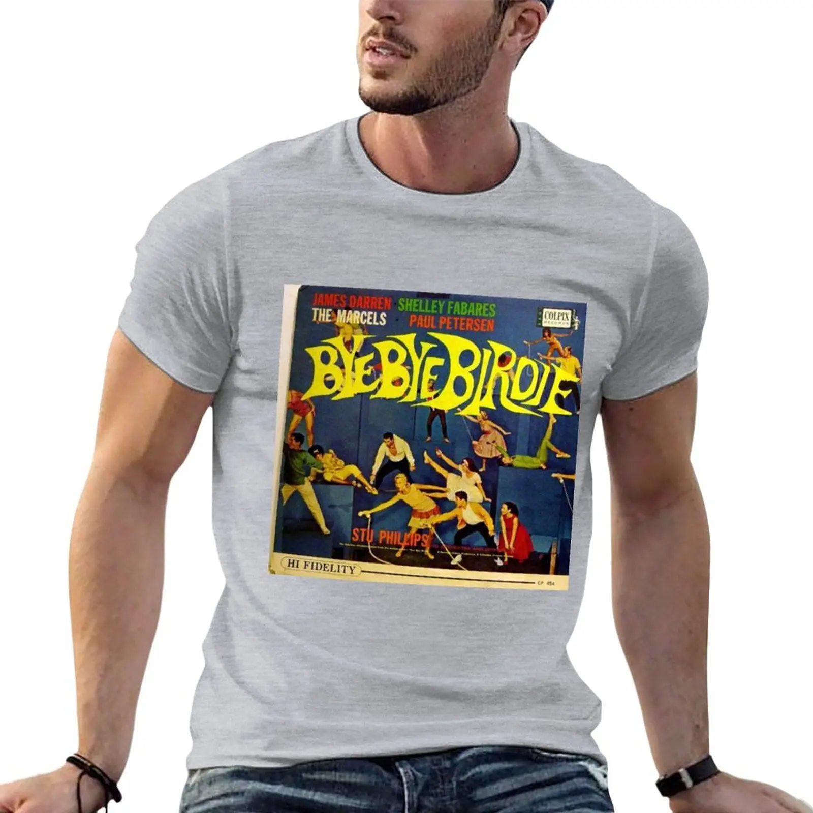 Bye Bye Birdie lp on Colpix T-Shirt oversized t shirt T-shirt for a boy tees korean fashion designer t shirt men