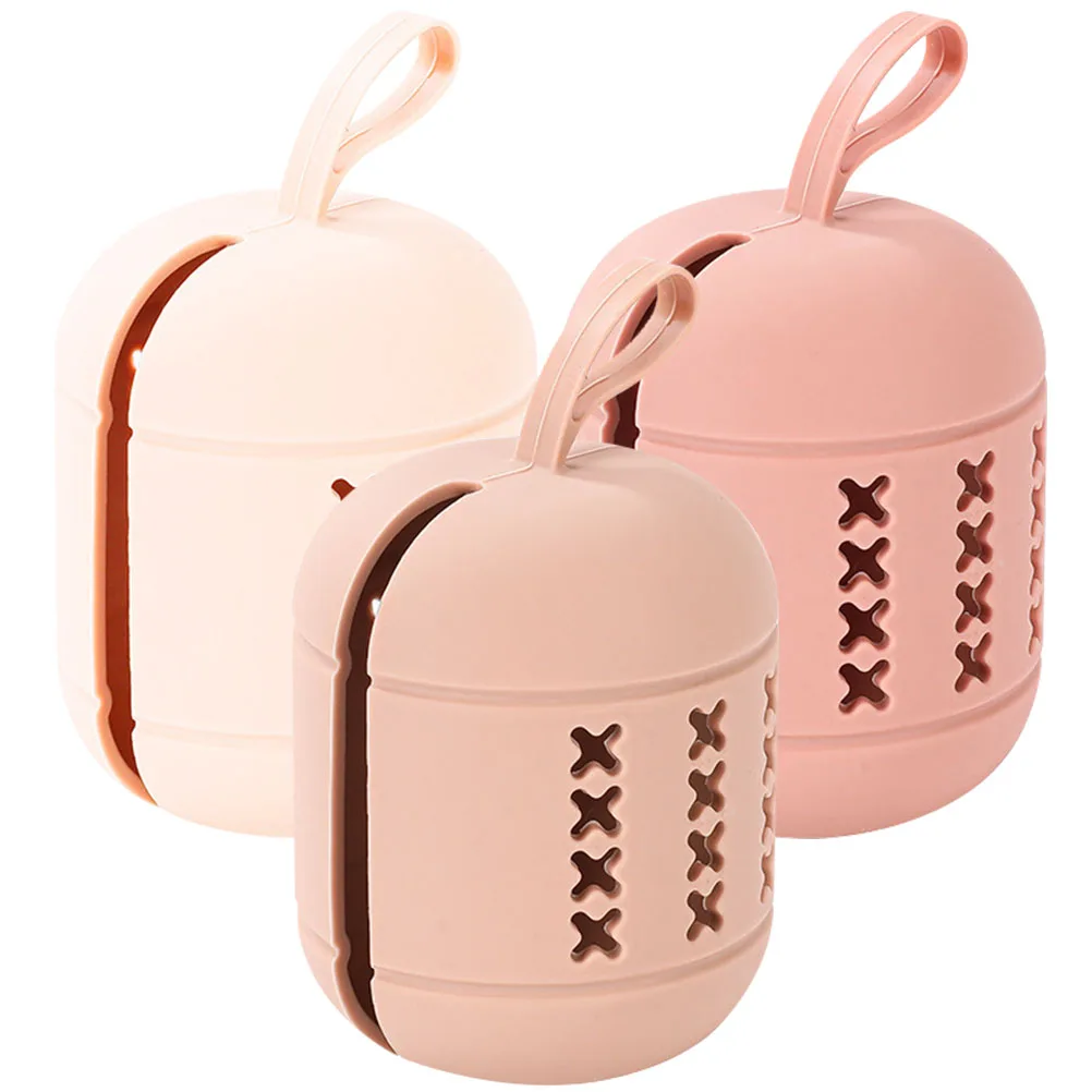 

3 Pcs Beauty Egg Storage Bag Makeup Sponge Holder Breathable Case Puff Travel Organizer Toiletry
