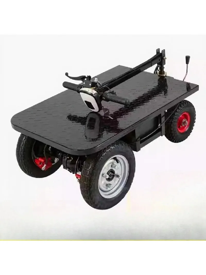 Electric Cargo Tricycle Flatbed Utility Trike for Sand Cement Construction Hauling Pedal Assist