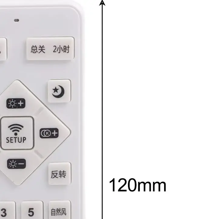 Multifunction 2.4G Remote Control And APP Dimmer Timer For Ceiling Fan Light Driver Inverter Motor Controller White Plastic