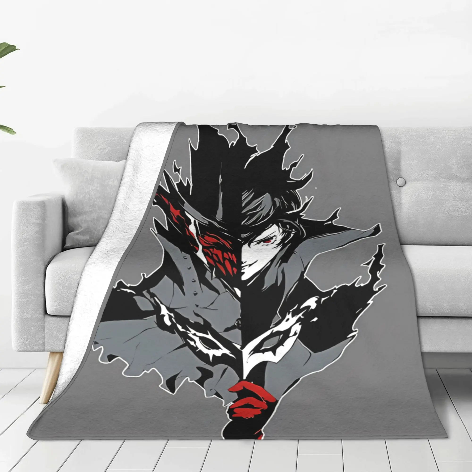 1PC Home Cutecore Joker  Personas Blanket Super Cosy Plush Home Living Room Sofa Halloween