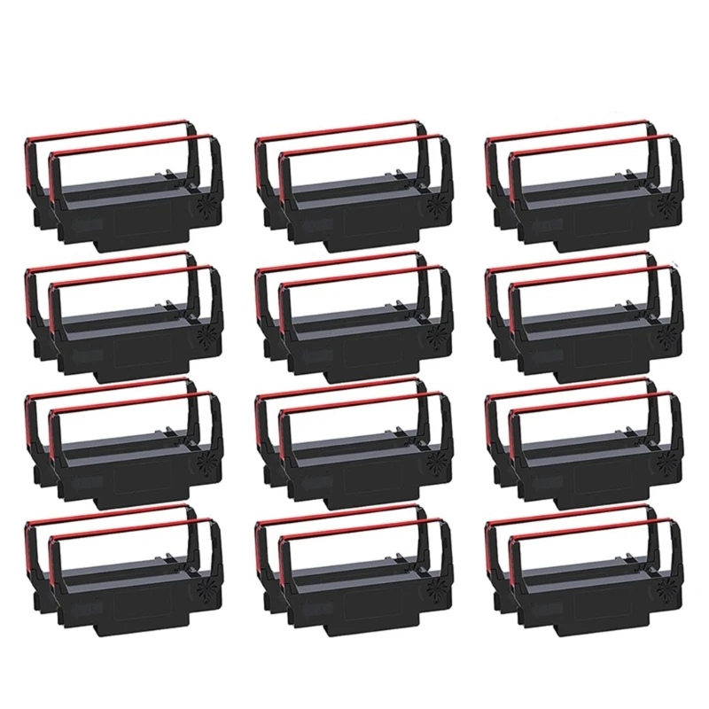 GR 24Pcs ERC30 ERC-30 ERC 30 34 38 B/R for Ribbon Cartridge for Epson ERC30/ERC34/ERC38, TM-U220, Bixolon GRC-220BR, M188B