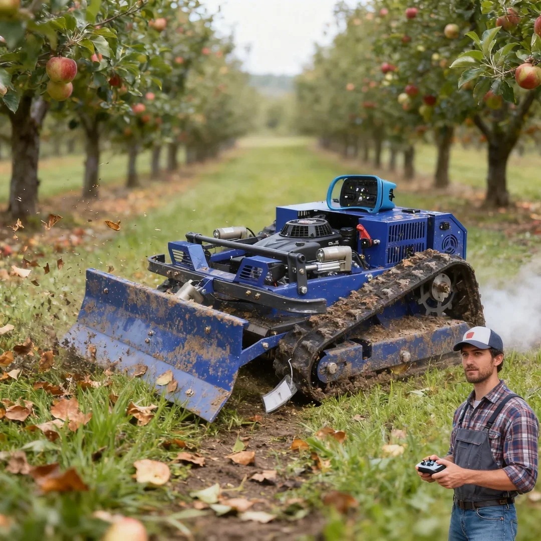 

Customized Agricultural Remote Control Smart Robot Lawn Mower 4-Stroke Engine 2-in-1 Snow Pushing & Weeding