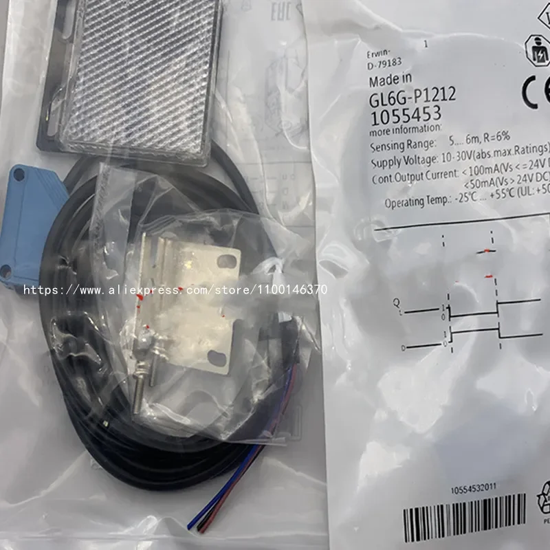 

2 шт. Новые зеркальные фотоэлектрические отражатели GL6G-P1211 GL6G-P4212 GL6G-N1211 GL6G-N1212 GL6G-N4211 GL6G-P4211 GL6G-P1212