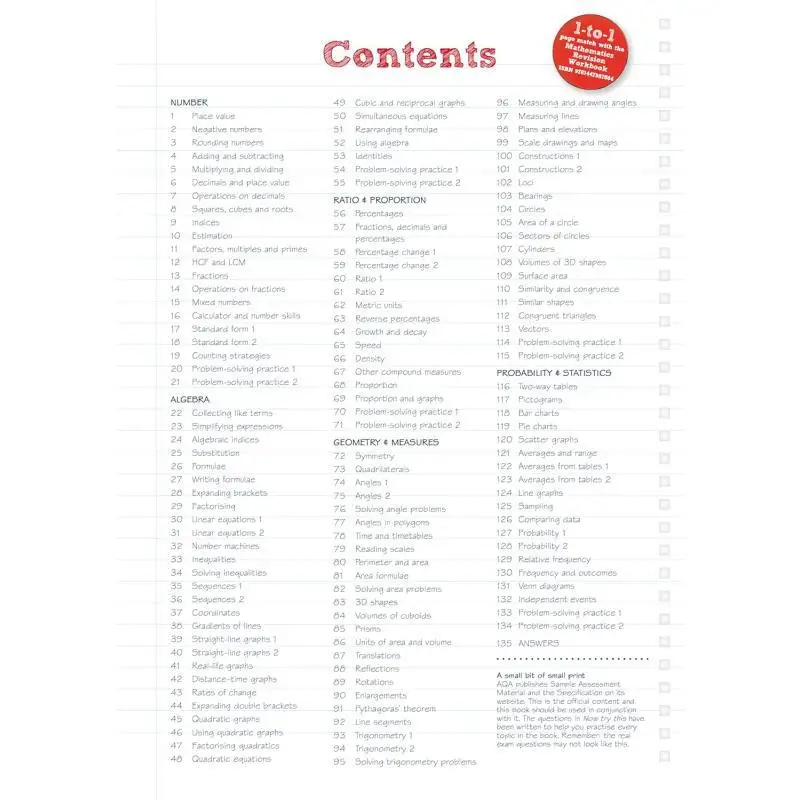 دليل مراجعة Pearson REVISE AQA GCSE Maths Foundation بما في ذلك مسابقة مراجعة عبر الإنترنت ومقاطع الفيديو للامتحان 2025 و2026 #2
