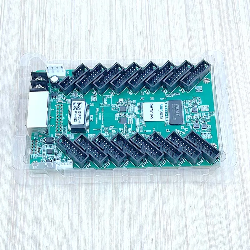 Novastar DH7516-S Full Color Large LED Video Screen Receiving Card Cassette 16 HUB75E Ports Interface 512x384 Pixels Controller