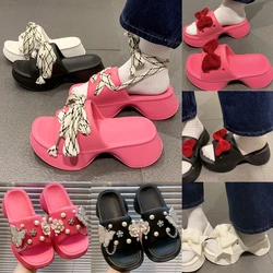 2023 Designer Slippers Woman Platform Fashion Casual Soft Luxury Sandals Outdoor Comfortable Beach Slides Ladies Summer Shoes