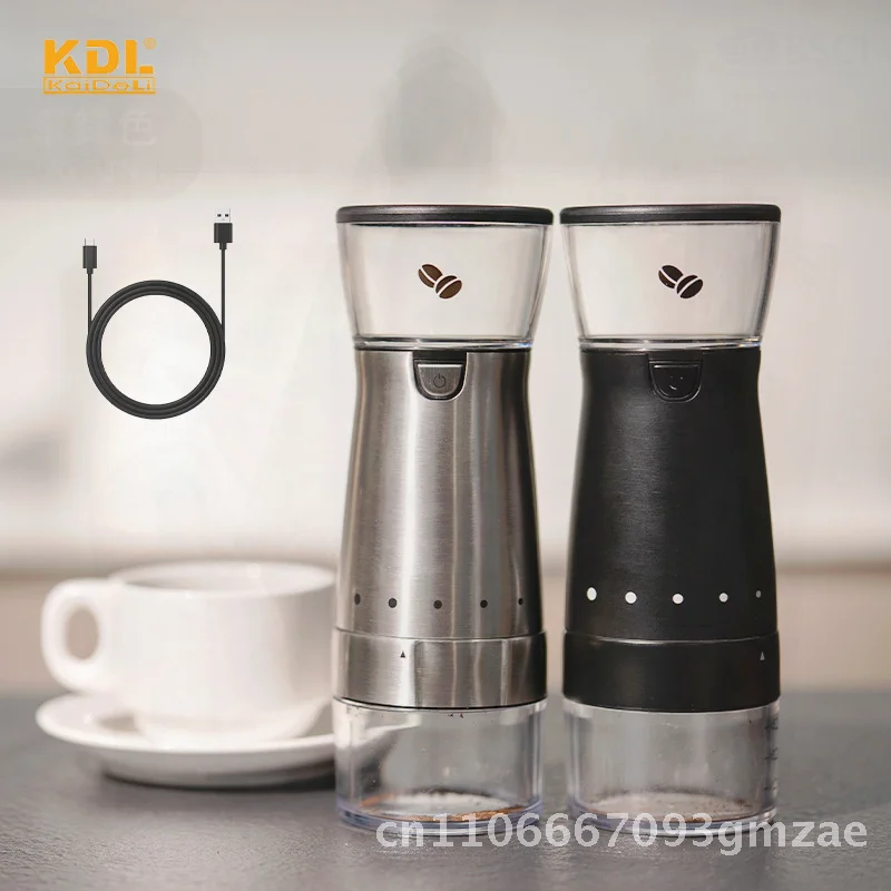

Kaideli KDL-910 Electric Coffee Grinder Stainless Steel Modern Minimalist Design for Home Office Black/Silver High-Quality