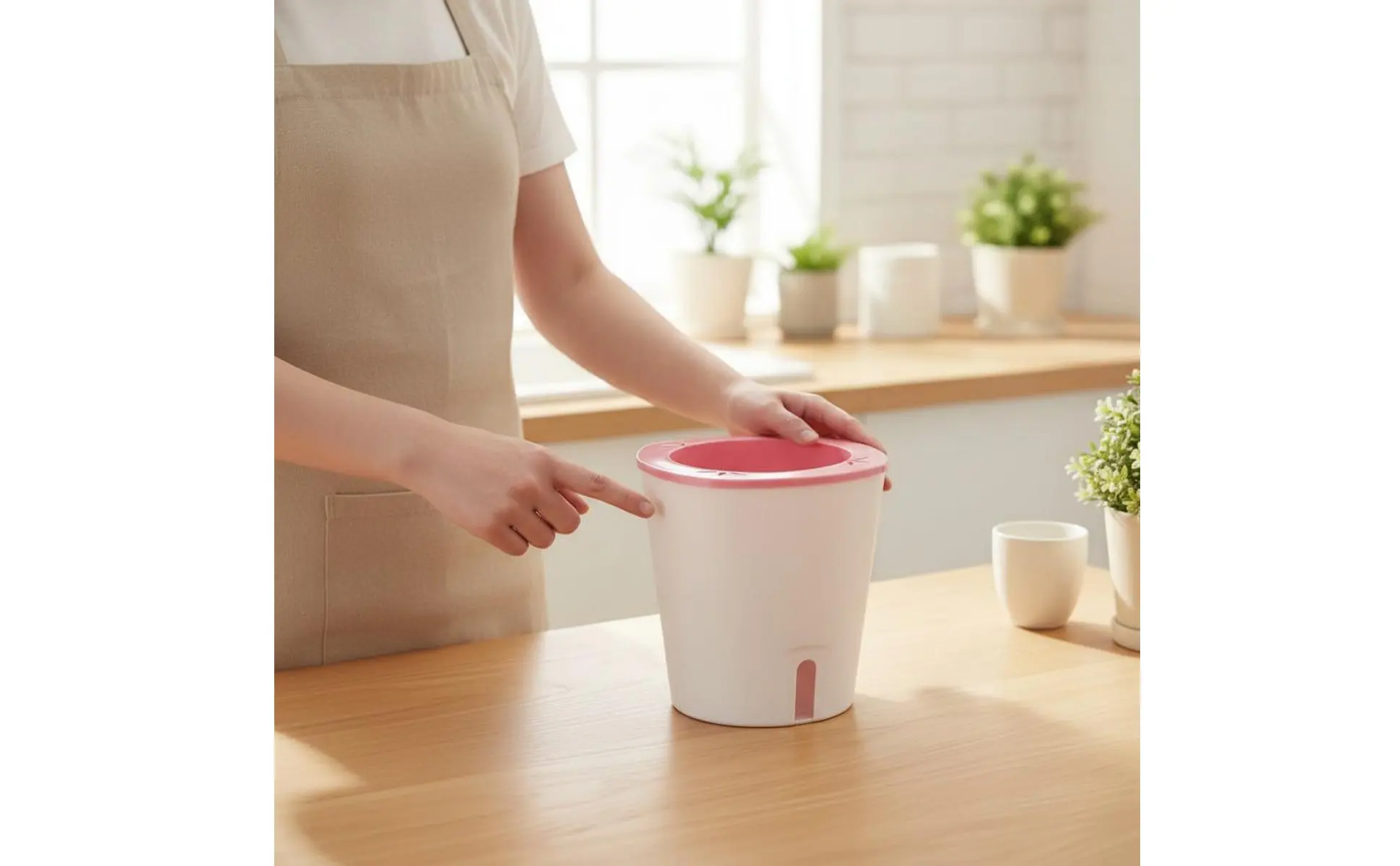 Self Watering Planter Large Size Self Watering Pot Water Reservoir Planter Hydroponic Garden Container Lightweight for Outdoor