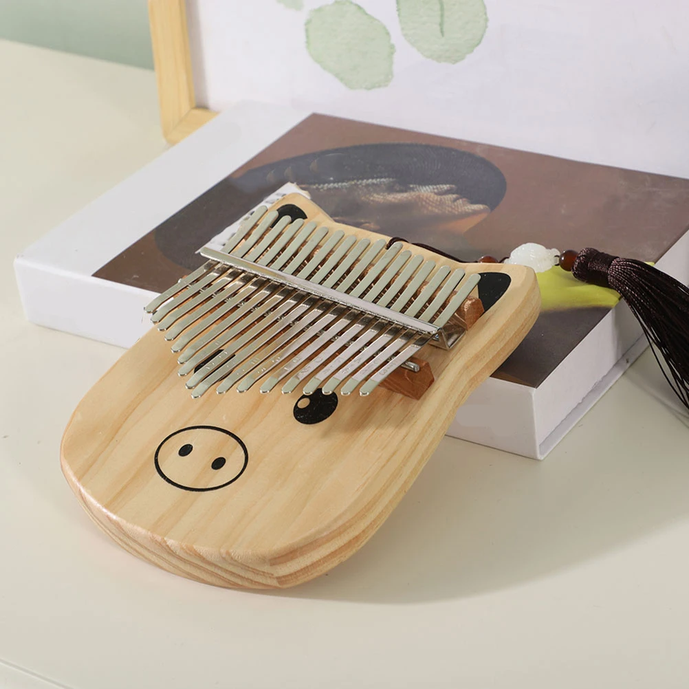 

Wooden Finger 17-tone Portable Kalimba for Finger Piano For Beginner Beginner Kids Durable Musical Instrument Thumb Piano