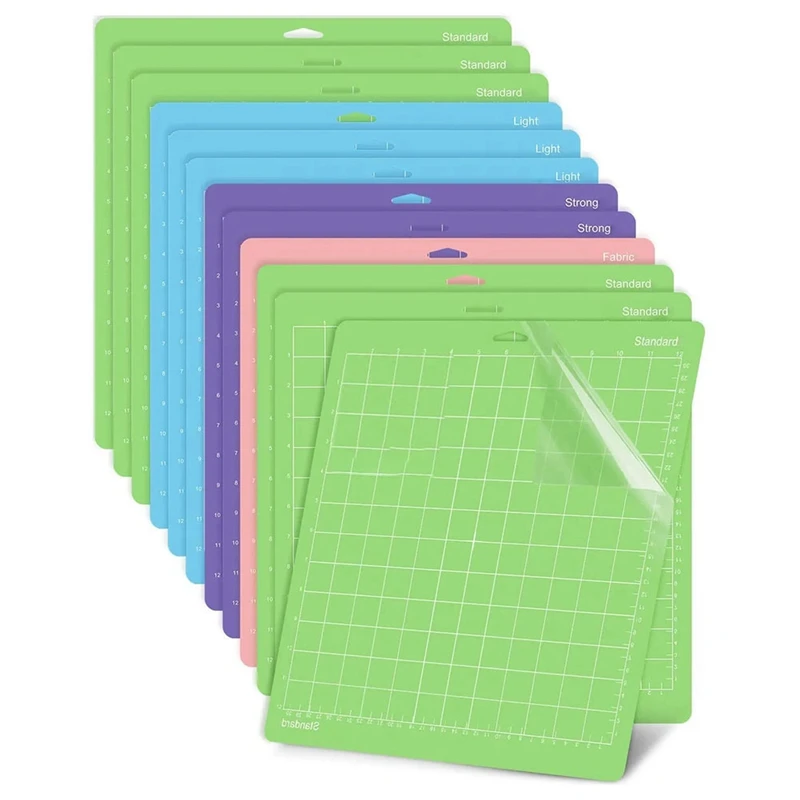 

Cutting Mat For Cricut Maker 3/Maker/Explore 3/Air 2/Air 12 Pack 12X12in Replacement Accessories