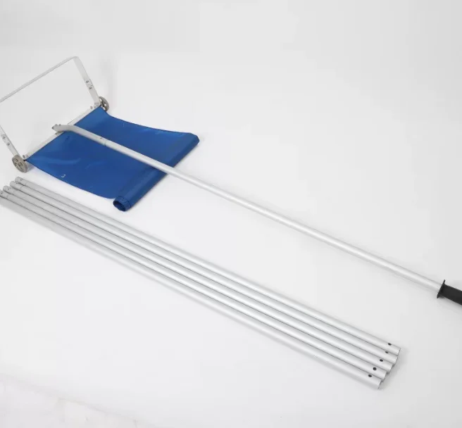 Ultra-Light 30ft Snow Roof Rake with Telescoping Handle – Telescopic Pole Snow Scraper for High Rooftop Ice Dam Prevention