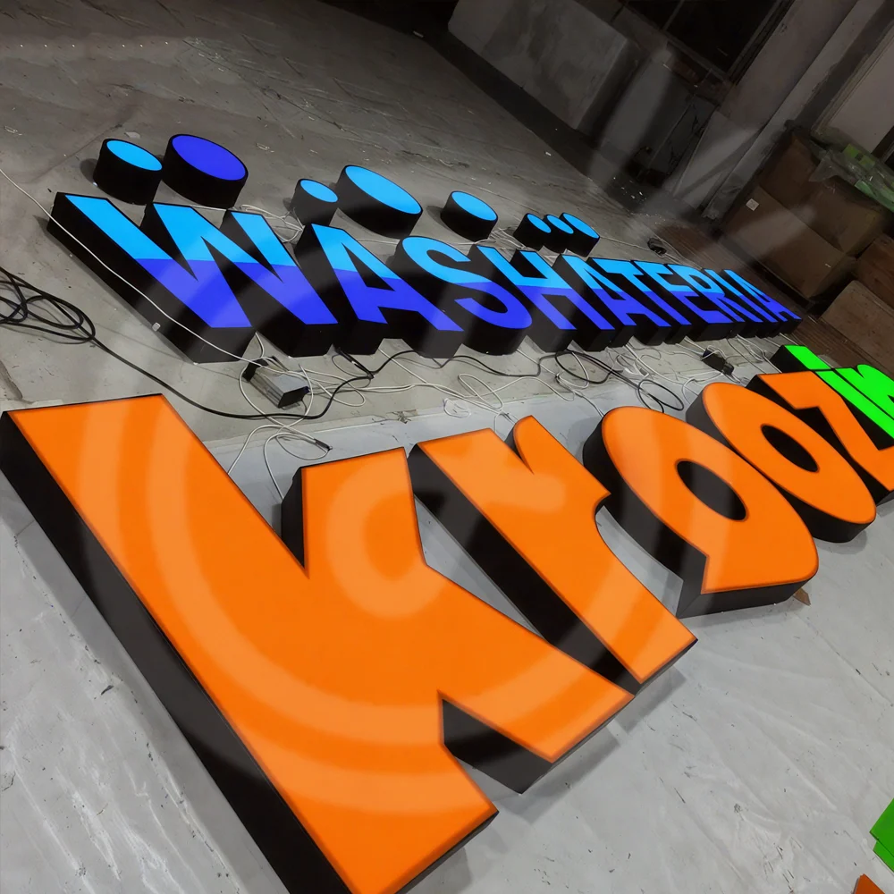 

Custom RGB Light Sign Advertising Led Letters Luminous Signage Full Color Acrylic Business Logo Wall Brand Neon Letter Signboard