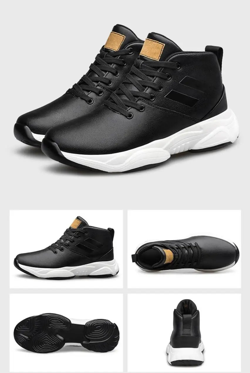 Herren Sneakers Mit Höhenvergrößerung Aus Echtem Leder_voghion.com