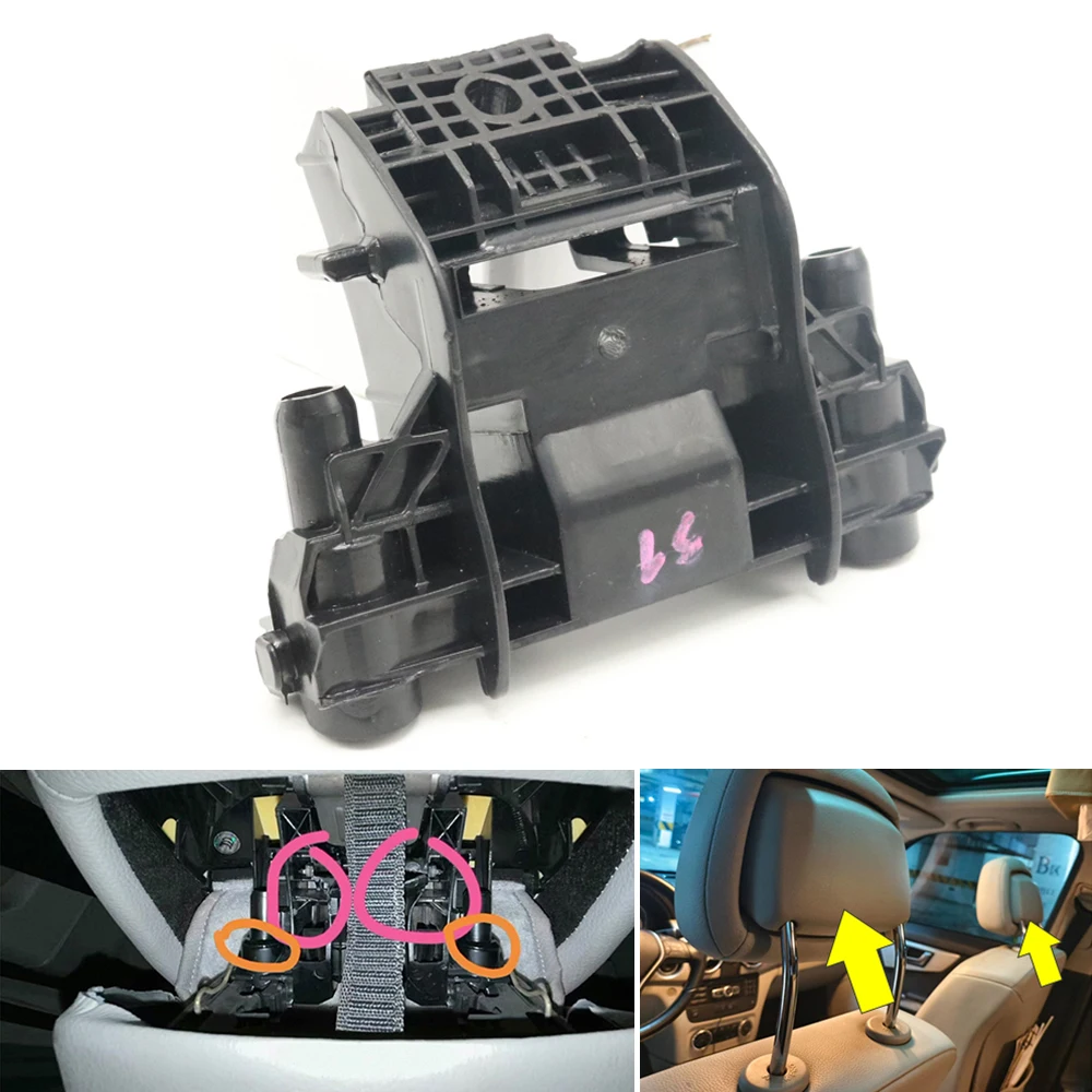 Car Front Seat Headrest Fixed Bracket For Mercedes Benz C E G M R S CLS GLK SLK Class W204 W251 W221 C250 E350 R320 SLK250 ML500