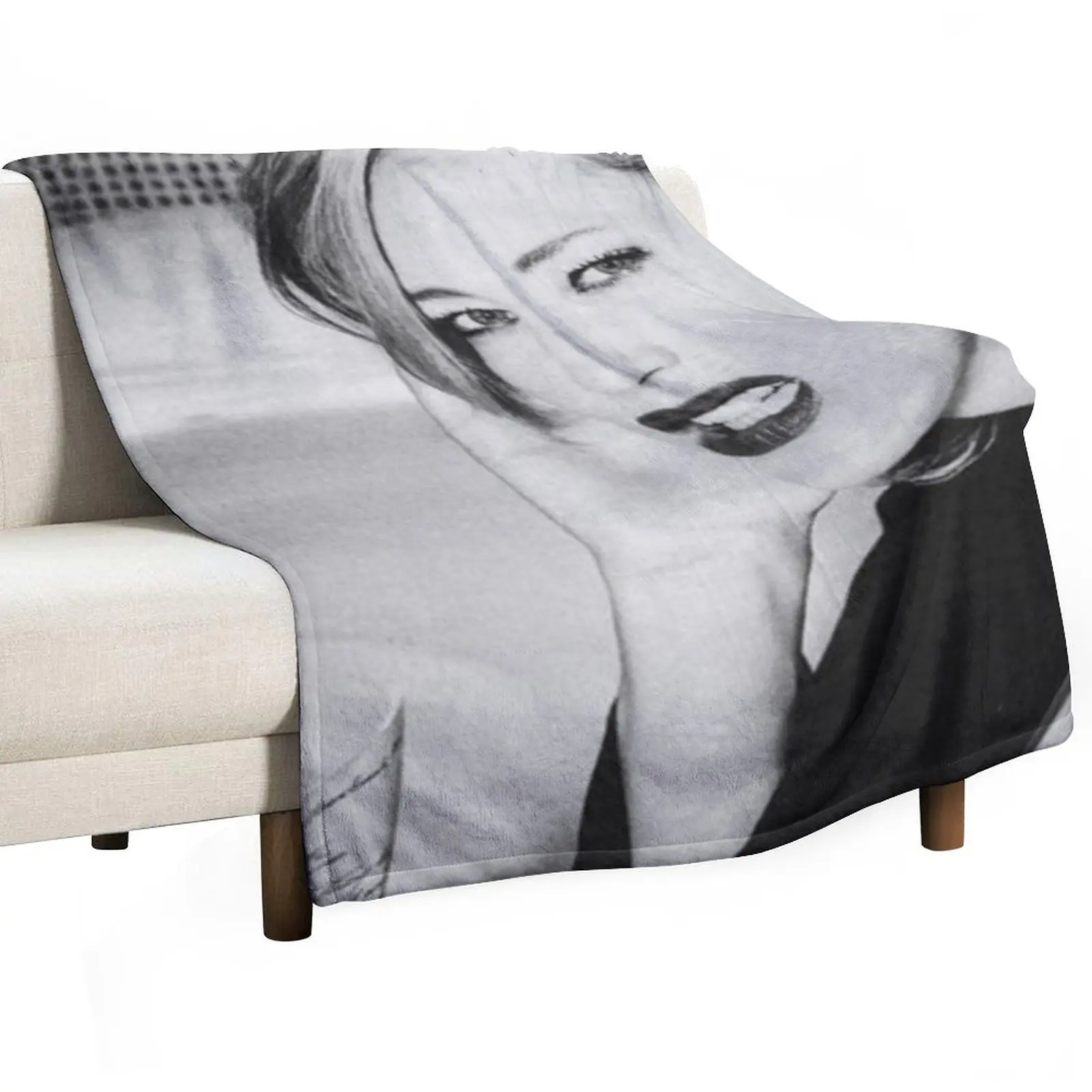 

Cate Blanchett photoshoot Throw Blanket Soft Beds Vintage Thin Luxury Designer Blankets