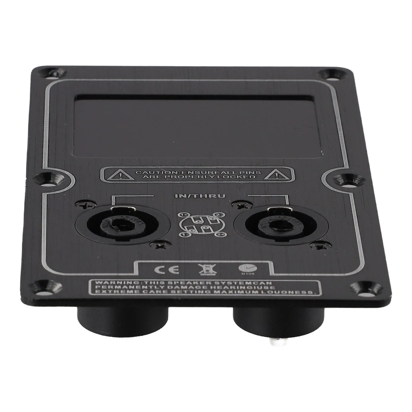 Aluminum Plate Socket Junction Box Back Panel High-quality Material Long-lasting Use Multiple Connections Live Sound Setup