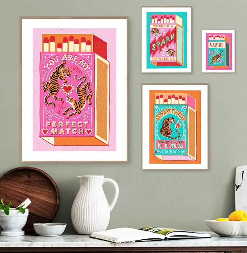 wall art canvas painting vintage nordic posters and prints modern wall photos for living room decoration home