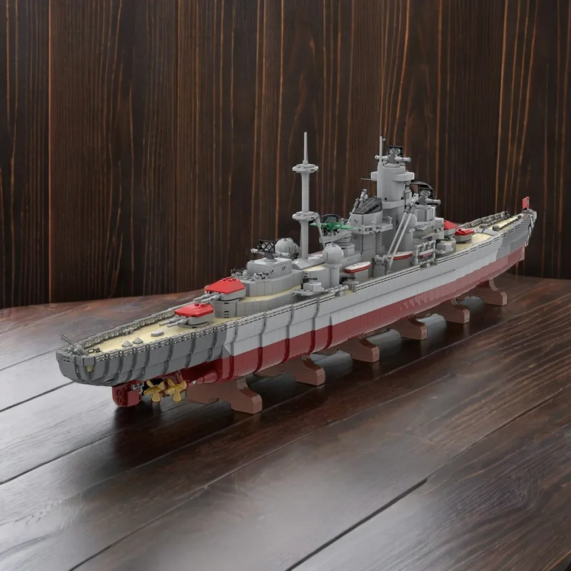 

4905PCS WWII German Navy Prinzse Eugens Heavy Cruiser Model Moc DIY Education Model Building Blocks Military Ship Toy