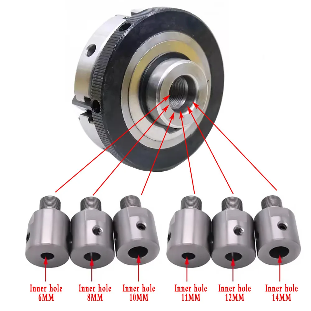 Imagem -05 - Sanou Torno Mandril Mandíbula Auto-centralização K0150 K0163 K02-50 K02-63 M14 Rosca com Biela para Mini Torno de Madeira Diy