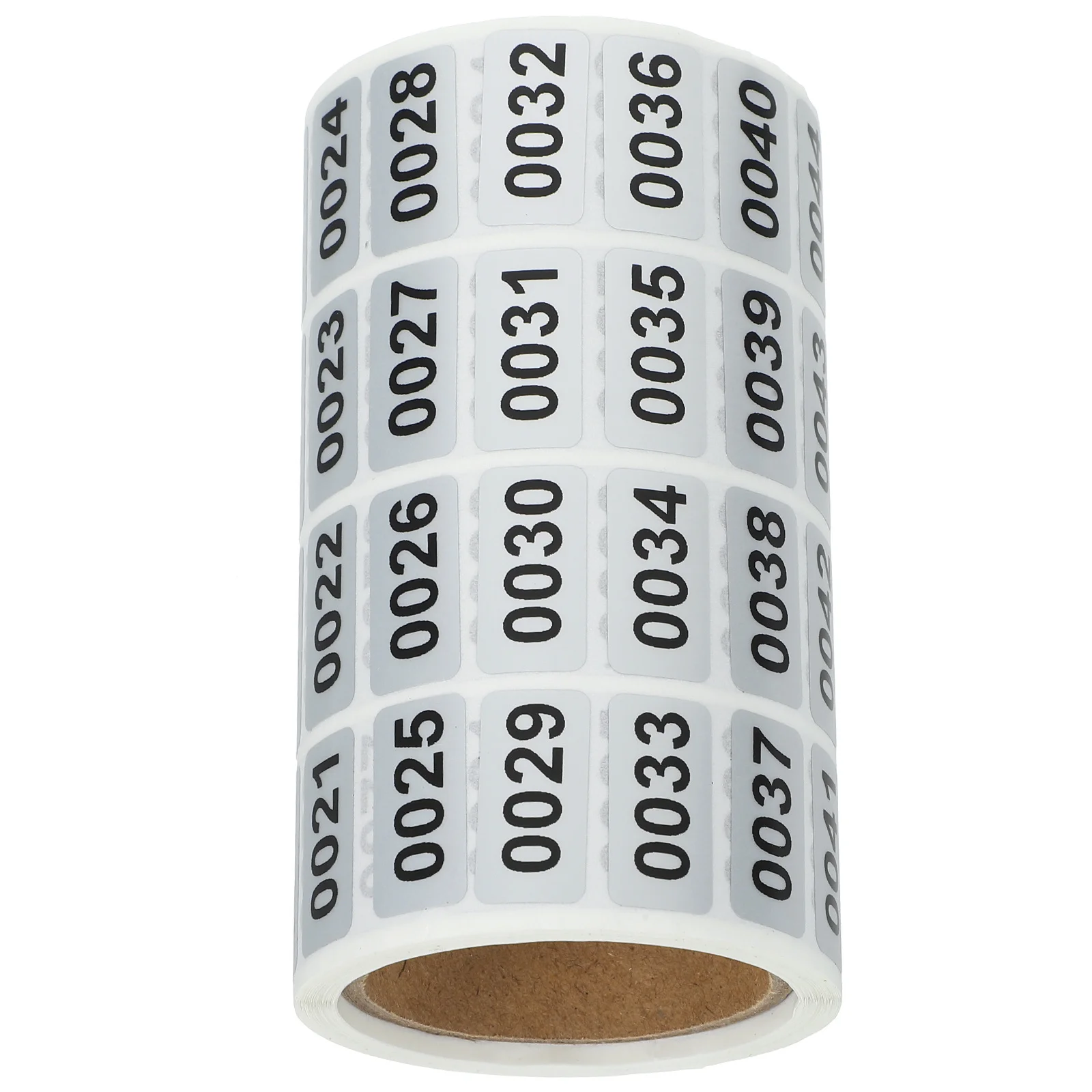 

1 Roll Self-Adhesive Number Stickers Rectangular Small Size Labels For Office Home Classroom Storage Organization Identification