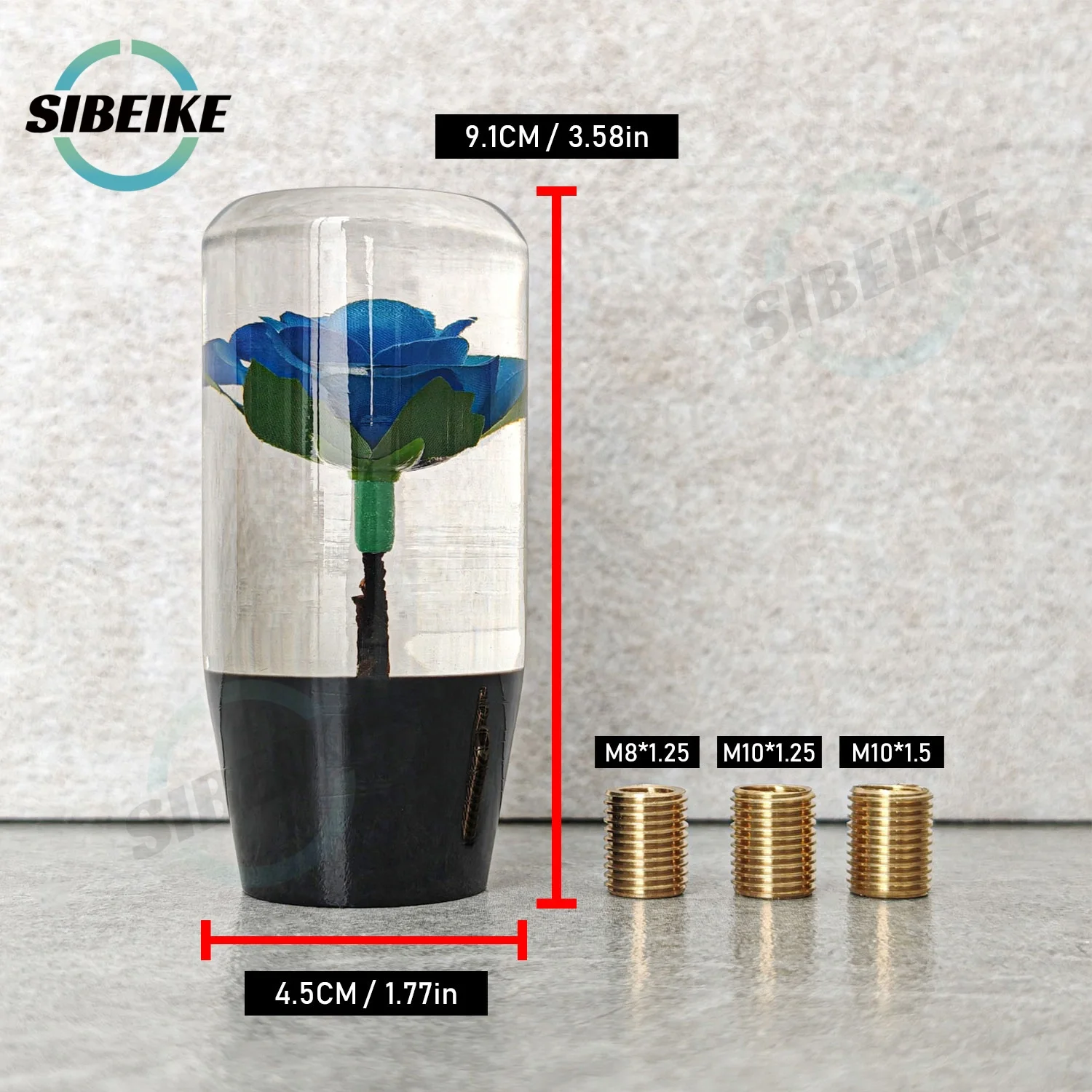 10 سنتيمتر JDM تحت الماء زهرة والعتاد التحول المقبض العالمي سباق دليل سيارة رافعة تغيير شيفتر المقبض #4