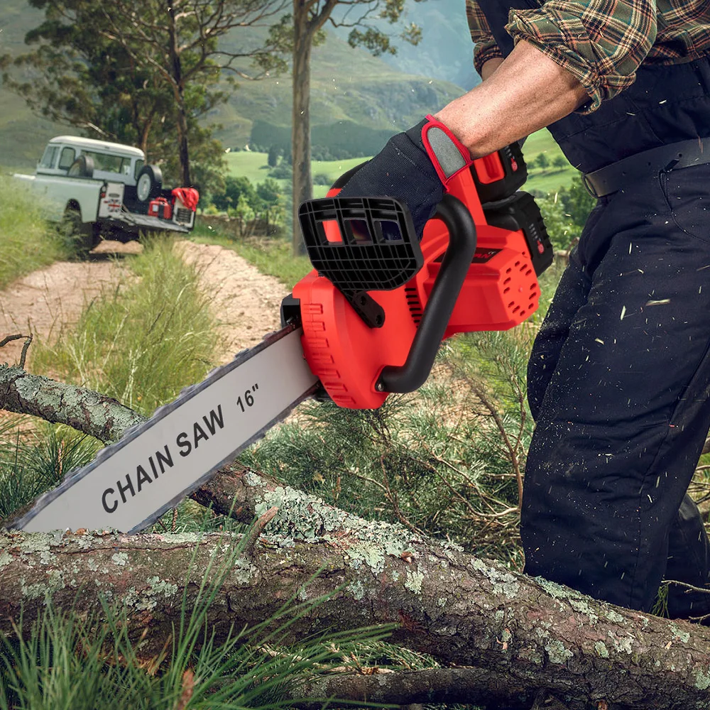 7980W Electric Chain Saw 16 Inch Brushless Motor Electric Chainsaw Woodworking Power Tool Cordless Saw