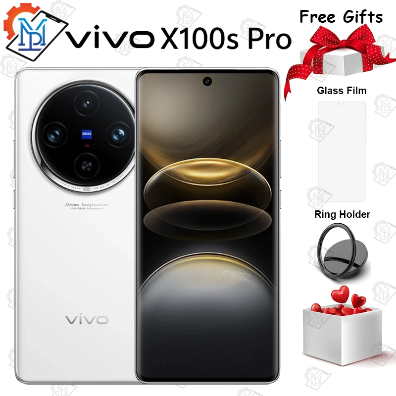 2024 Original Vivo X100s Pro 5G Mobile Phone 6.78 Inches AMOLED 120Hz Dimensity 9300+ Camera 50MP Battery 5400mAh AI Smarphone